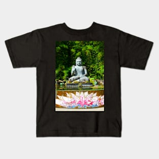 Lotus flower meditation garden Kids T-Shirt